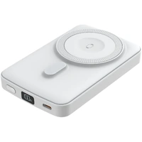 Powerhouse D0531 MagSafe Compatible Qi Wireless Battery Bank 10000mAH-38.5Wh WHT