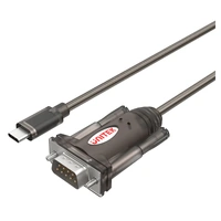 UNITEK D2346B USB Type C DB9 RS232 Converter ISDN  Supports Windows and Mac OS