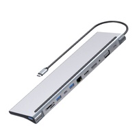 USB 3.1 Type C 13 In 1 Laptop Docking Station Hub-D2363B
