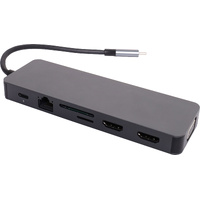 USB 3.1 Type C 13 in 1 Laptop Docking Station Hub USB C Port & 2xHDMI Ports