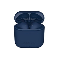 Defunc TRUE GO Blue Wireless Earbuds with Charging Case Slim Multitip Design