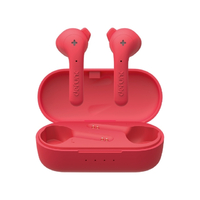 Defunc TRUE BASIC Wireless Earbuds with Charging Case Red