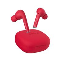 Defunc 3D Stereo Sound Dual Microphone True Entertainment Earbuds Red