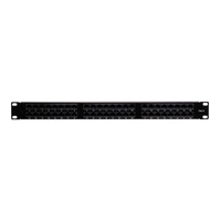 D5140 48 Port 1RU Enhanced Cat6 Patch Panel Black