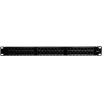 D5140 48 Port 1RU Enhanced Cat6 Patch Panel Black