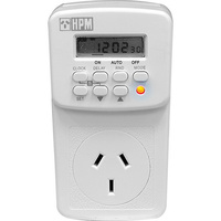 HPM 7 Day Digital Power Point Electrical Timer with Battery Back Up D817-2DP