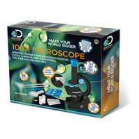 DiscoveryAdventures Microscope 36 piece set three magnification 25X 50X and 100X