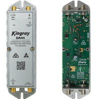 Kingray DA44 UHF VHF 44dB Adjustable F Type TV Signal Distribution Amplifier