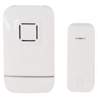 Battery Free Wireless Upto 150m Operating Range 32 Melodies Doorbell White 