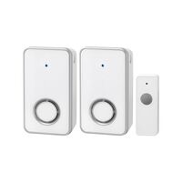 ARLEC Plug-In Wireless Door Chime High Gloss White Finish Twin Pack