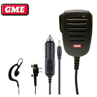 GME Accessories Pack Earpiece Style IP67Speaker Microphone VOX PTT RapidCharger 