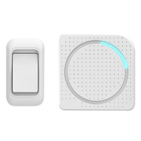 Arlec DCA01 150m Battery Operated Wireless Door Chime - White