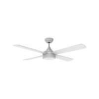 Arlec120cm White 4 blade Columbus II DC Ceiling Fan With CCT Light and Remote Control