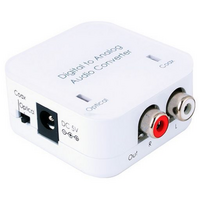 Cypress Optical & Coaxial PCM to Stereo RCA DAC Audio Converter 24Bit 192kHz