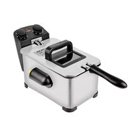 Healthy Choice DF380 Deep Fryer with Timer Control Knob & Thermal Safety Device