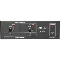 McLELLAND Analogue Dante Converter Mic Line Audio Signal to 2 Ch Dante Network