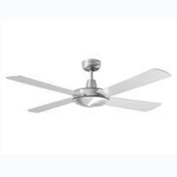MARTEC DC Motor 1320mm 4 Blade Ceiling Fan Only Remote Control Brushed Aluminium