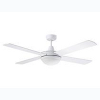 MARTEC 1320mm 4 Blade Ceiling Fan with 24w LED Light Tricolour White