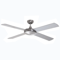 MARTEC Lifestyle 1300mm 4 Blade Brushed Aluminium Ceiling Fan