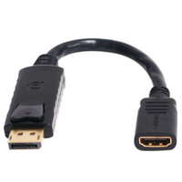 Comsol 20cm DisplayPort Male to HDMI Female Adapter