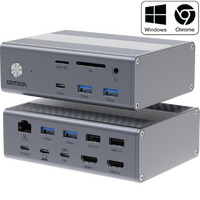 Comsol Dual Monitor USB-C 16 Port Docking Station