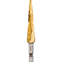 6MM-12MM STEP DRILL BIT IN 1MM STEPS