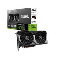 ASUS nVidia GeForce DUAL-RTX5060-O8G RTX5060 8GB GDDR7 OC Edition 2535MHz Boost Clock, RAM 28Gbps, 623 AI TOPs, Digital Max Resolution 7680 x 4320