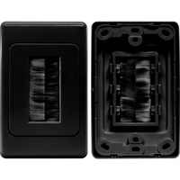 BLACK BRUSH WALL PLATE 