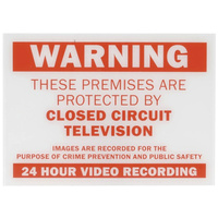 CCTV Warning Sign for CCTV or dummy surveillance applications