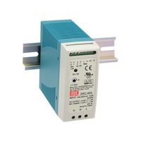 MeanWell Dual output DIN rail power supply PSU+CHGR 40W DIN MNT MW DRC-40A