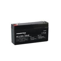 Powertech 6V 1.3Ah Spade Terminals Connection Type Sealed Lead Acid Battery