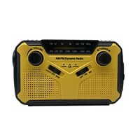 3.5mm Earphone Jacks SOS Siren with LED Light Solar Emergency Handcrank Radio