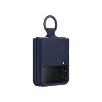Samsung Flip 4 - Silicone Cover w/Ring - Navy