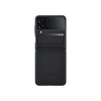 Samsung Flip 4 - Flap Leather Cover - Black
