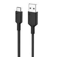 Alogic Elements PRO USB-C to USB-A Cable - Male to Male – 1m – USB 2.0 - 3A - 480Mbps - Black