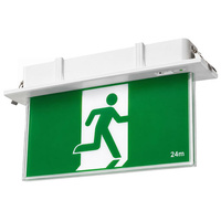 3W Slimline LED Emergency Exit Light 90 Min Backup Wall Ceiling Recessed Mount