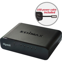 EDIMAX 5 Port Giga Desktop Switch Optional USB Power