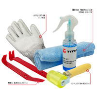 Titan Installation Essentials Kit -Gloves Tools Roller & Cleaner