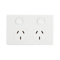 AVOL Double Power Point - White
