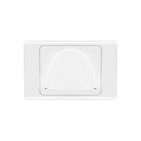 Reverse bullnose wall plate | White