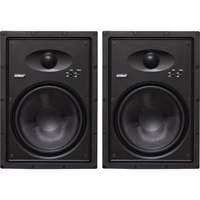 8 inch Edgeless Inwall Speakers Pair Earthquake