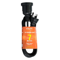 DOSS EXL7MB 7M Power Extension Lead   Pvc Ordinary Duty Cable With Fully Black