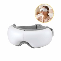 Livemor Eye Massager with Heat & Vibration | 180° Foldable Electric Eye Heat Mask with Bluetooth Music for Fatigue Relief | Rechargeable 3D Wrap-Aroun