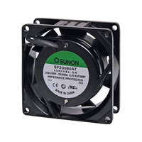 Sunon SF23080AT/2082HBL.GN 80mm 240VAC Ball Bearing Fan Connection Flying Lead