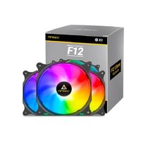 Antec F12 Racing ARGB 3 Pack w/ ARGB and PWM Controller. Full Spectrum ARGB lighting and efficient cooling. Visual appealing 120mm x 3 Case Fan.