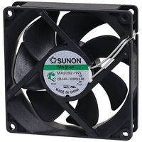 SUNON 240VAC Maglev Vapo Single Ball Bearing Fan 31dB Noise Level 92mm with 4.6W