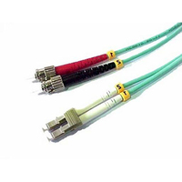 LC-ST OM3 Multimode Fibre Optic Patch Lead - 10m