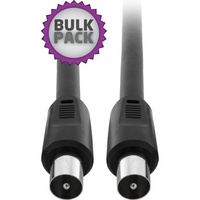 Pro.2 RG59QUAD Pal Plug to Pal Plug TV Fly Lead 1.5m Black