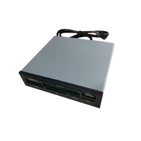 Astrotek 3.5Inch Internal Card Reader USB2.0 Hub CF MS SD Flash Memory Card