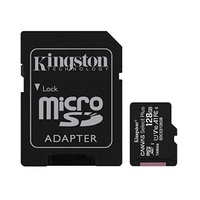 Kingston 128GB MicroSD SDHC SDXC Class10 UHS-I Memory Card Standard SD Adaptor